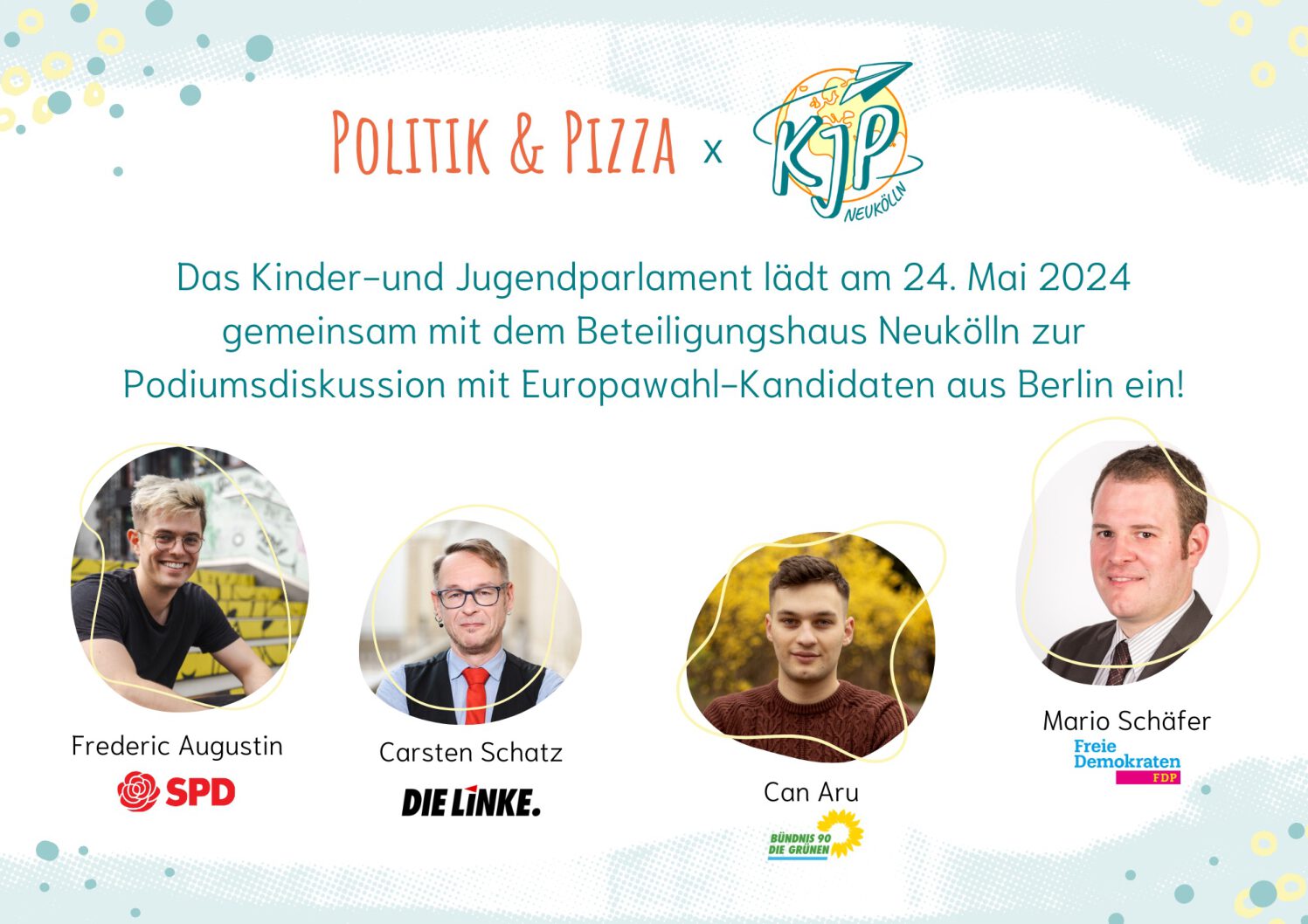 You are currently viewing  Politik & Pizza - Podiumsdiskussion für Kinder & Jugendliche