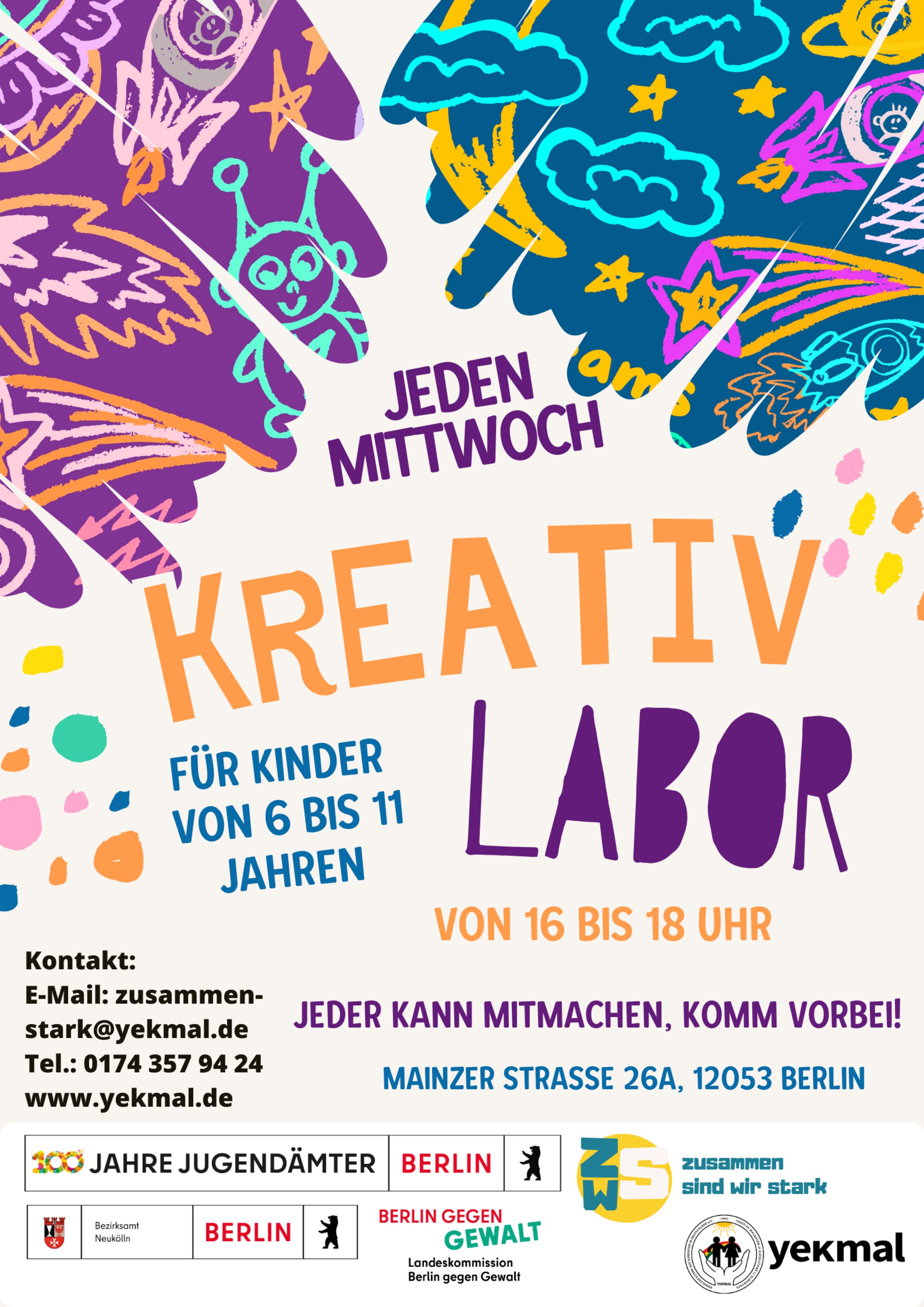 You are currently viewing  Kreativ-Labor für Kinder von 6-11 Jahren