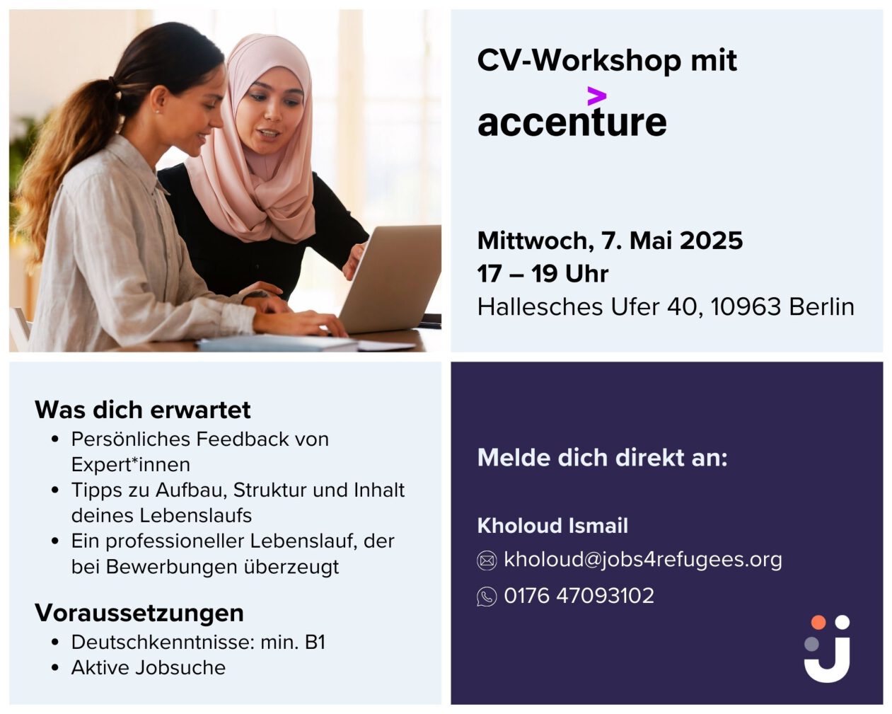 You are currently viewing  Jobs4Refugees: CV-Workshop – Lebenslauf schreiben