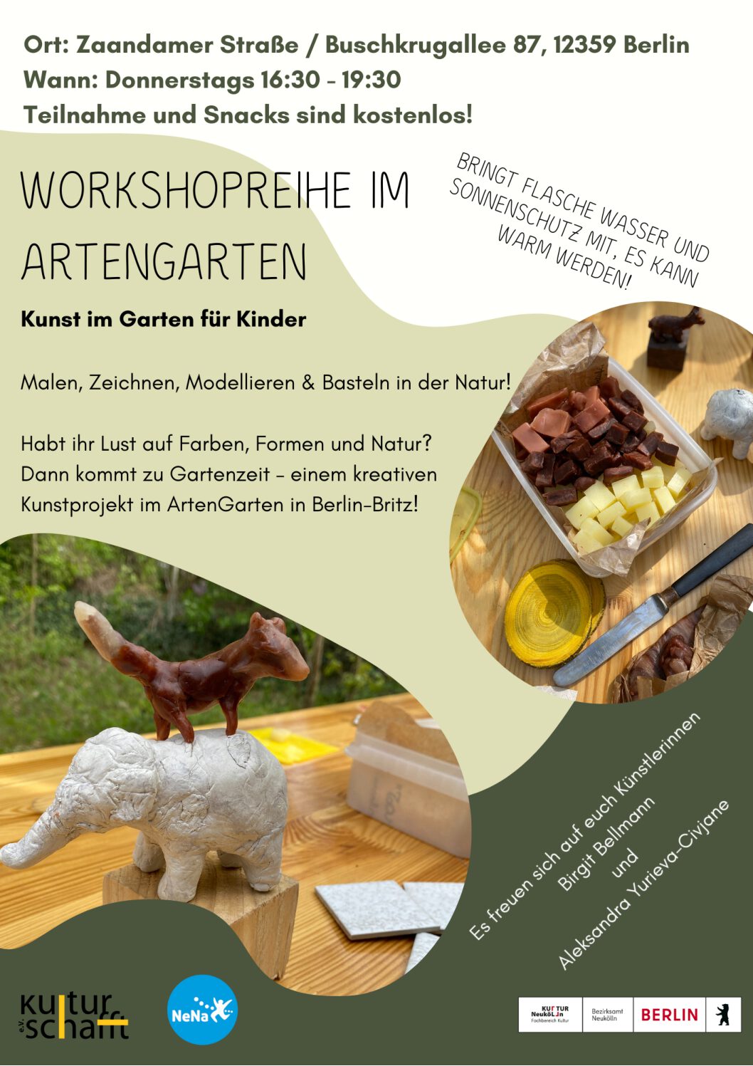 You are currently viewing  Workshopreihe im ArtenGarten: Kunst im Garten für Kinder