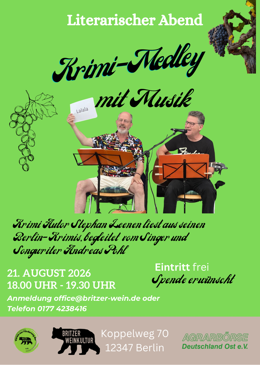 You are currently viewing  Literarischer Abend mit Stephan Leenen und Andreas Pohl Kein