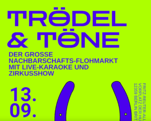 Mehr über den Artikel erfahren Endlich: am 13. September ist wieder Kiezflohmarkt in der Hufeisensiedlung!