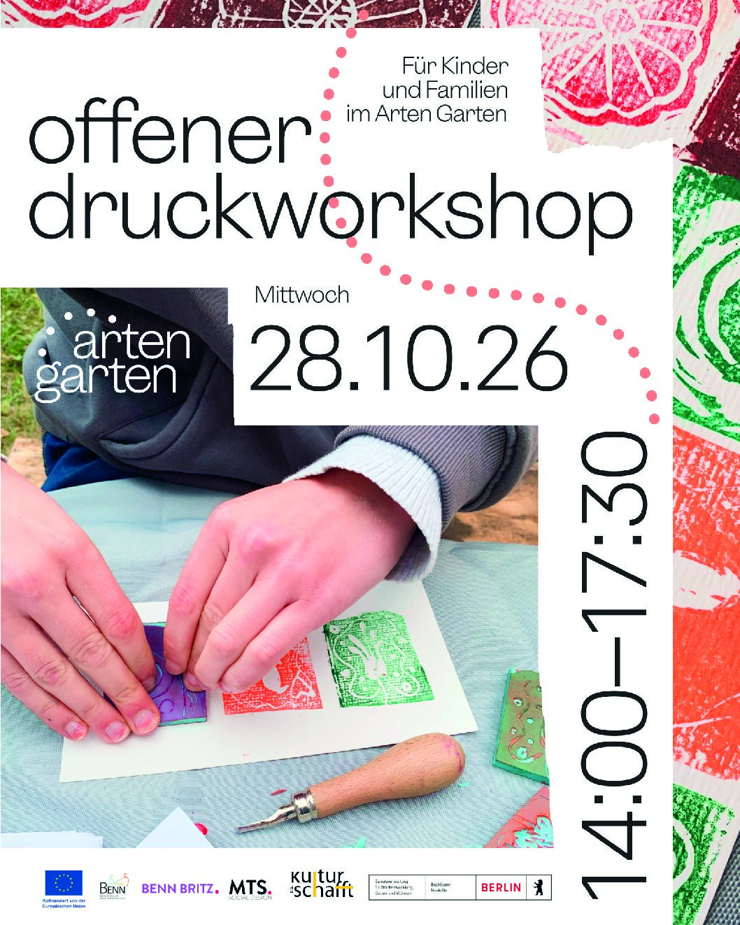 Du betrachtest gerade  Offener Druckworkshop im ArtenGarten